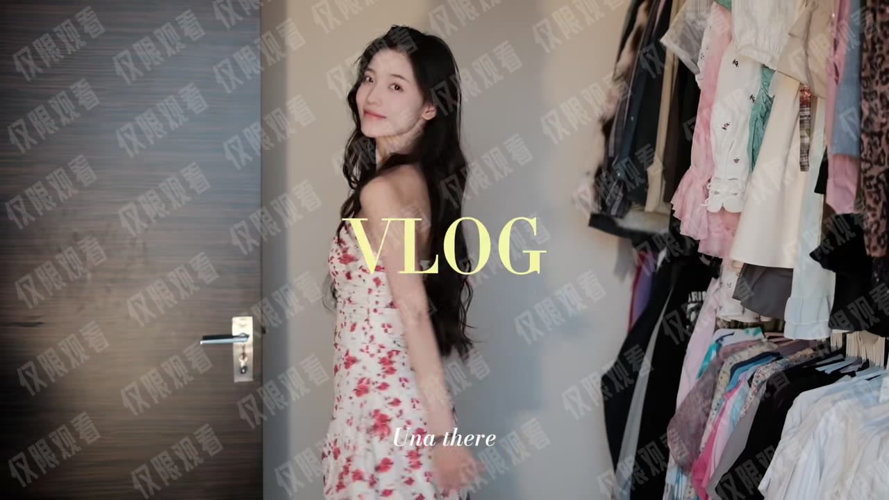 曾雪瑶出行 vlog 的视频画面